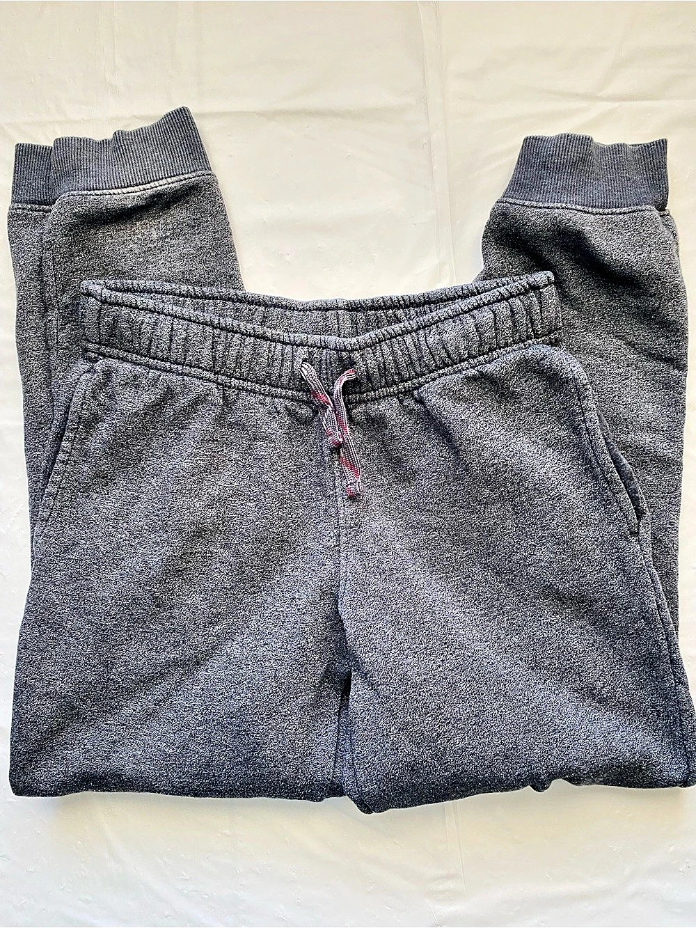 Cat & Jack Boys Medium 8/10 Charcoal Grey Fleece Jogger Sweatpants